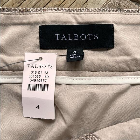 Talbots Women's Brown Tweed Button Front Mini Skirt Size 4. NEW - Picture 6 of 7